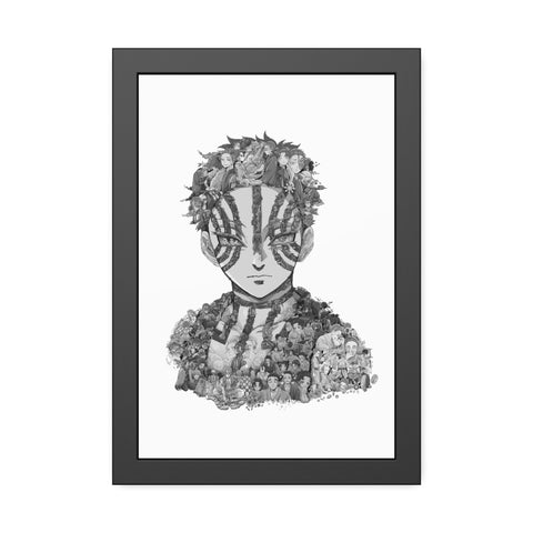 AKAZA BLACK & WHITE FRAMED POSTER AKAZA BLACK & WHITE FRAMED POSTER