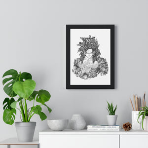 GOKU SSJ4 BLACK & WHITE FRAMED POSTER GOKU SSJ4 BLACK & WHITE FRAMED POSTER