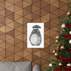 TOTORO BLACK & WHITE POSTER TOTORO BLACK & WHITE POSTER