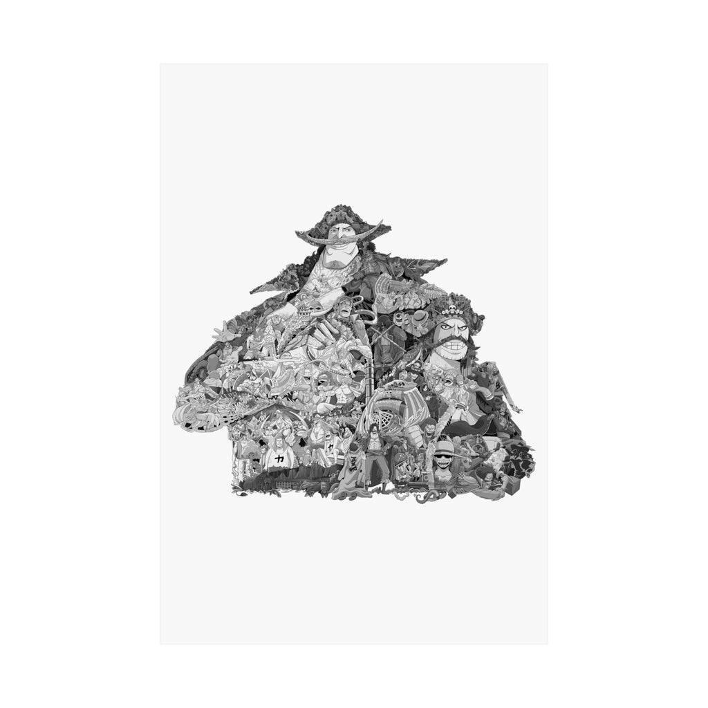 WHITEBEARD ROGER BLACK & WHITE POSTER WHITEBEARD ROGER BLACK & WHITE POSTER