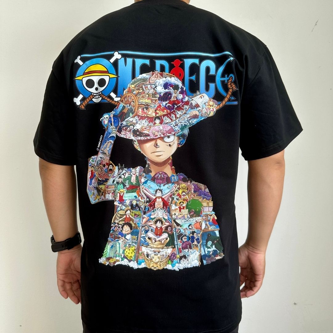 LUFFY COLOR PREMIUM T-SHIRT (Art on back - Ship from Viet Nam)