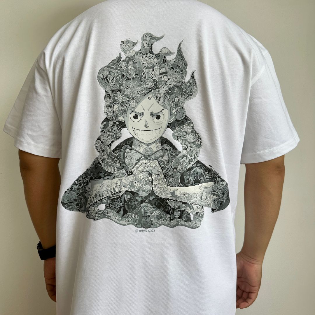 LUFFY GEAR 5 PREMIUM T-SHIRT (Art on back - Ship from Viet Nam)