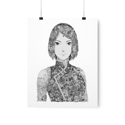 SAKURA BLACK & WHITE POSTER SAKURA BLACK & WHITE POSTER