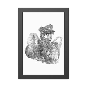 JOTARO BLACK & WHITE FRAMED POSTER JOTARO BLACK & WHITE FRAMED POSTER