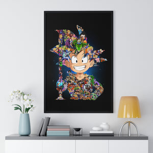 KID GOKU COLOR FRAMED POSTER KID GOKU COLOR FRAMED POSTER