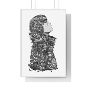ITACHI (RAIN) BLACK & WHITE FRAMED POSTER ITACHI (RAIN) BLACK & WHITE FRAMED POSTER