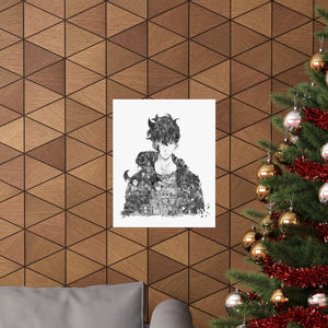 SUNG JINWOO BLACK & WHITE POSTER SUNG JINWOO BLACK & WHITE POSTER