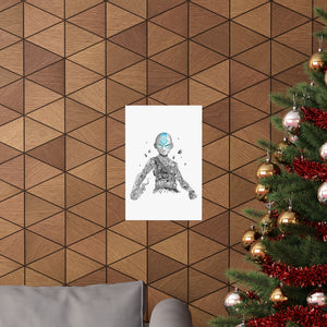 AANG BLACK & WHITE POSTER (Colored Eyes) AANG BLACK & WHITE POSTER (Colored Eyes)