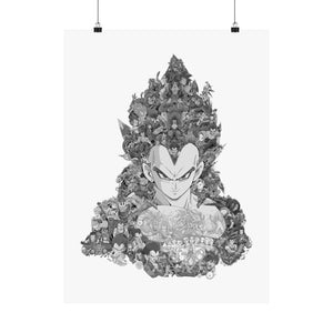 VEGETA SSJ4 BLACK & WHITE POSTER VEGETA SSJ4 BLACK & WHITE POSTER