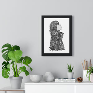 ITACHI (RAIN) BLACK & WHITE FRAMED POSTER ITACHI (RAIN) BLACK & WHITE FRAMED POSTER