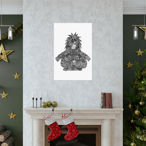 MADARA BLACK & WHITE POSTER MADARA BLACK & WHITE POSTER