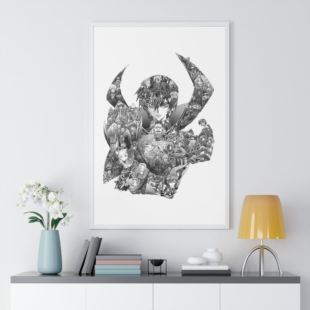 LELOUCH BLACK & WHITE FRAMED POSTER LELOUCH BLACK & WHITE FRAMED POSTER