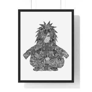 MADARA BLACK & WHITE FRAMED POSTER MADARA BLACK & WHITE FRAMED POSTER