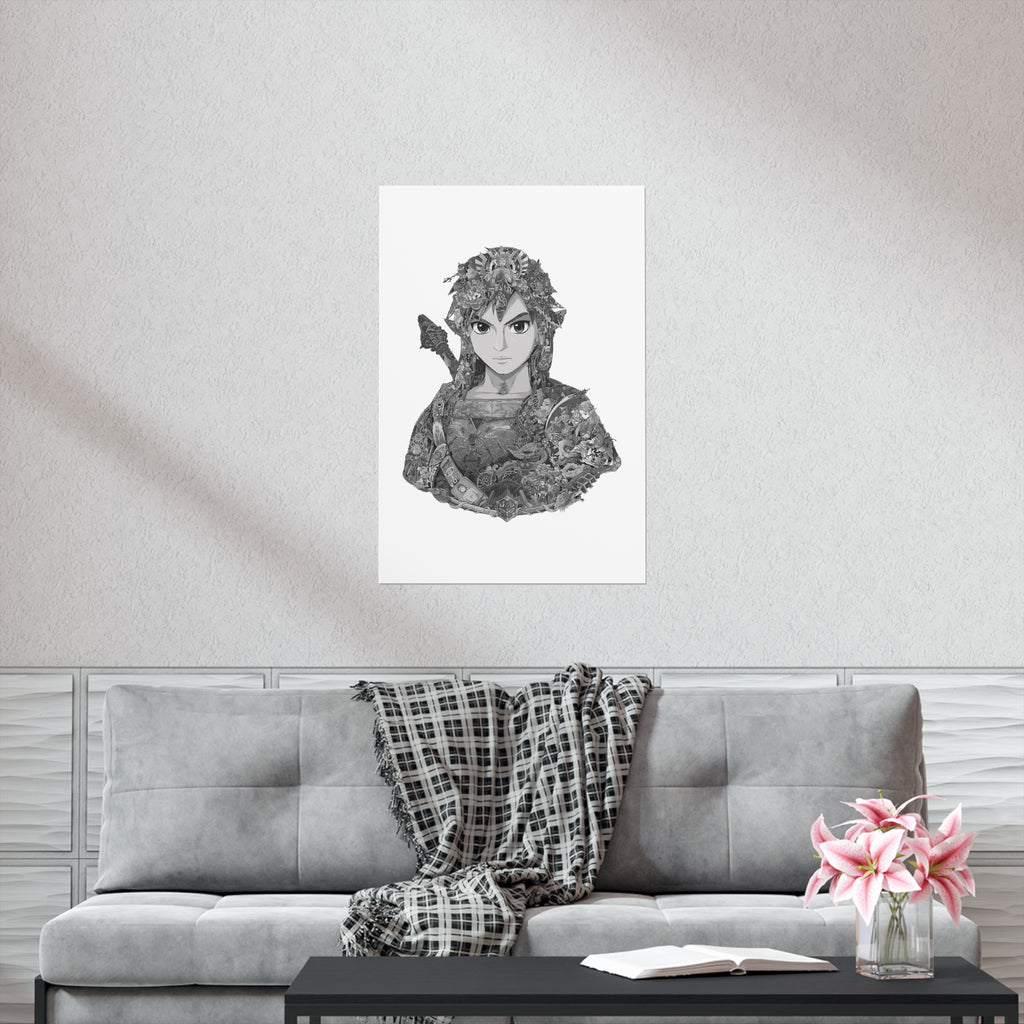 LINK BLACK & WHITE POSTER LINK BLACK & WHITE POSTER