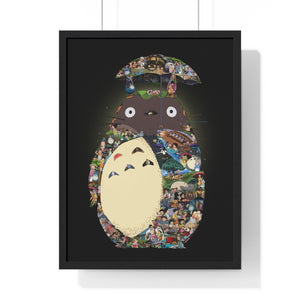 TOTORO COLOR FRAMED POSTER TOTORO COLOR FRAMED POSTER