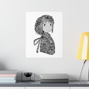 CHIHIRO BLACK & WHITE POSTER CHIHIRO BLACK & WHITE POSTER