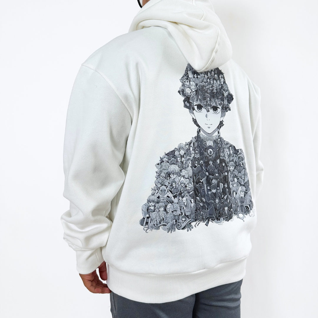 ZENITSU BLACK & WHITE HOODIE (Ship from Viet Nam)