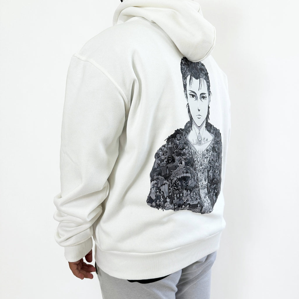 EREN YEAGER BLACK & WHITE HOODIE (Ship from Viet Nam) EREN YEAGER BLACK & WHITE HOODIE (Ship from Viet Nam)
