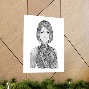 SAKURA BLACK & WHITE POSTER SAKURA BLACK & WHITE POSTER