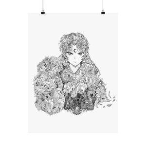 SESSHOMARU BLACK & WHITE POSTER SESSHOMARU BLACK & WHITE POSTER