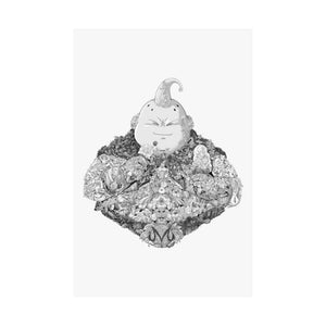 FAT BUU BLACK & WHITE POSTER FAT BUU BLACK & WHITE POSTER