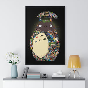 TOTORO COLOR FRAMED POSTER TOTORO COLOR FRAMED POSTER