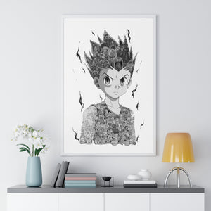 GON BLACK & WHITE FRAMED POSTER GON BLACK & WHITE FRAMED POSTER