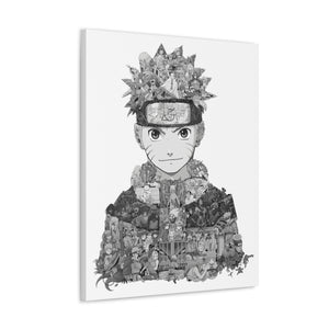 KID NARUTO BLACK & WHITE CANVAS KID NARUTO BLACK & WHITE CANVAS