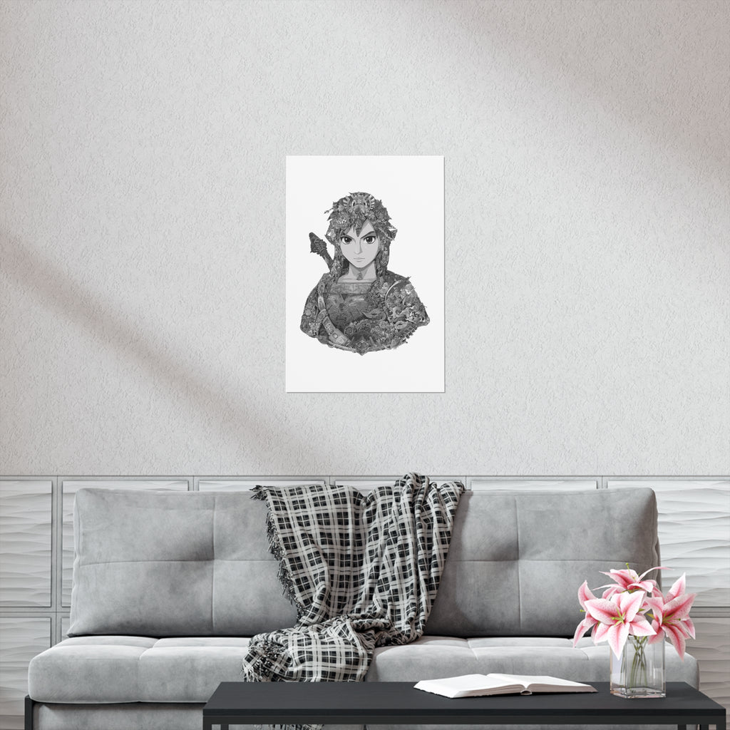LINK BLACK & WHITE POSTER LINK BLACK & WHITE POSTER