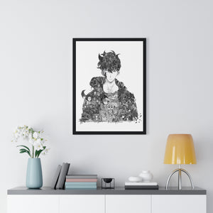 SUNG JINWOO BLACK & WHITE FRAMED POSTER SUNG JINWOO BLACK & WHITE FRAMED POSTER