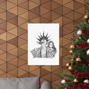 KENPACHI BLACK & WHITE POSTER KENPACHI BLACK & WHITE POSTER