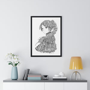 FRIEREN BLACK & WHITE FRAMED POSTER FRIEREN BLACK & WHITE FRAMED POSTER