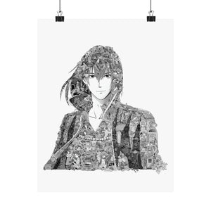 HOWL BLACK & WHITE POSTER HOWL BLACK & WHITE POSTER