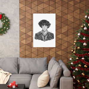 SPIKE SPIEGEL BLACK & WHITE POSTER SPIKE SPIEGEL BLACK & WHITE POSTER