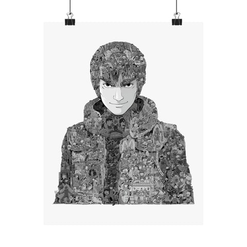 MIGHT GUY BLACK & WHITE POSTER MIGHT GUY BLACK & WHITE POSTER