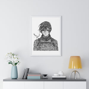 MIKASA BLACK & WHITE FRAMED POSTER MIKASA BLACK & WHITE FRAMED POSTER