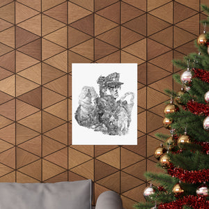 JOTARO BLACK & WHITE POSTER JOTARO BLACK & WHITE POSTER