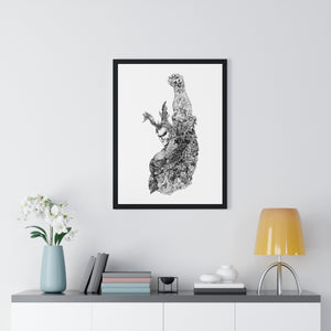 ALL MIGHT BLACK & WHITE FRAMED POSTER ALL MIGHT BLACK & WHITE FRAMED POSTER