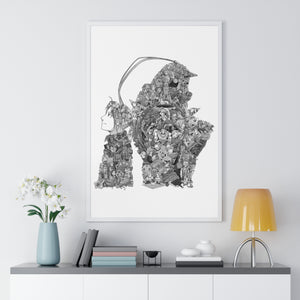 EDWARD ALPHONSE BLACK & WHITE FRAMED POSTER EDWARD ALPHONSE BLACK & WHITE FRAMED POSTER