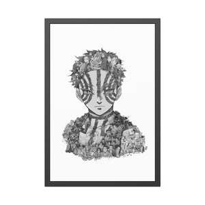 AKAZA BLACK & WHITE FRAMED POSTER AKAZA BLACK & WHITE FRAMED POSTER