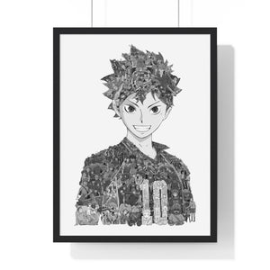 HINATA BLACK & WHITE FRAMED POSTER HINATA BLACK & WHITE FRAMED POSTER
