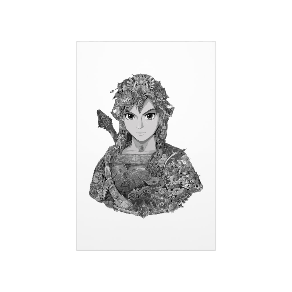 LINK BLACK & WHITE POSTER LINK BLACK & WHITE POSTER
