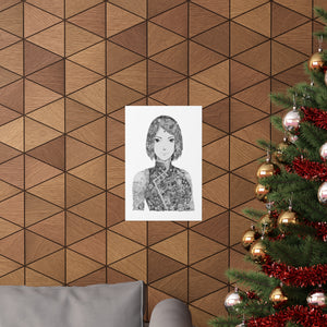 SAKURA BLACK & WHITE POSTER SAKURA BLACK & WHITE POSTER