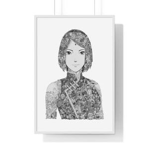 SAKURA BLACK & WHITE FRAMED POSTER SAKURA BLACK & WHITE FRAMED POSTER