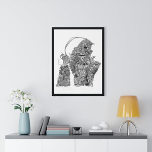 EDWARD ALPHONSE BLACK & WHITE FRAMED POSTER EDWARD ALPHONSE BLACK & WHITE FRAMED POSTER