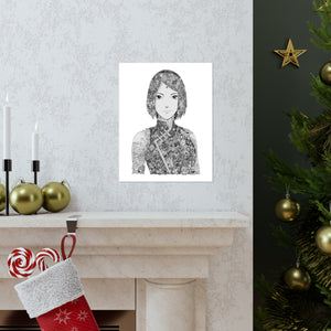 SAKURA BLACK & WHITE POSTER SAKURA BLACK & WHITE POSTER