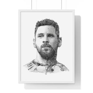 MESSI 2023 BLACK & WHITE FRAMED POSTER MESSI 2023 BLACK & WHITE FRAMED POSTER