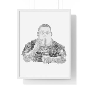 SAKAMOTO BLACK & WHITE FRAMED POSTER SAKAMOTO BLACK & WHITE FRAMED POSTER