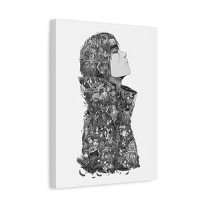 ITACHI (RAIN) BLACK & WHITE CANVAS ITACHI (RAIN) BLACK & WHITE CANVAS