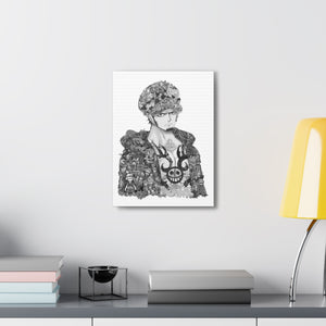 TRAFALGAR LAW BLACK & WHITE CANVAS TRAFALGAR LAW BLACK & WHITE CANVAS